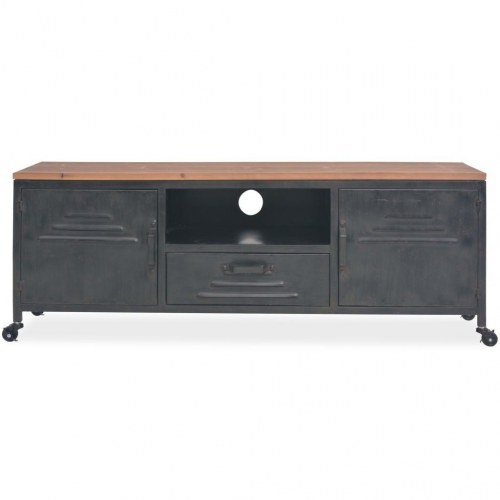 Tv-bord 120x30x43 cm sort