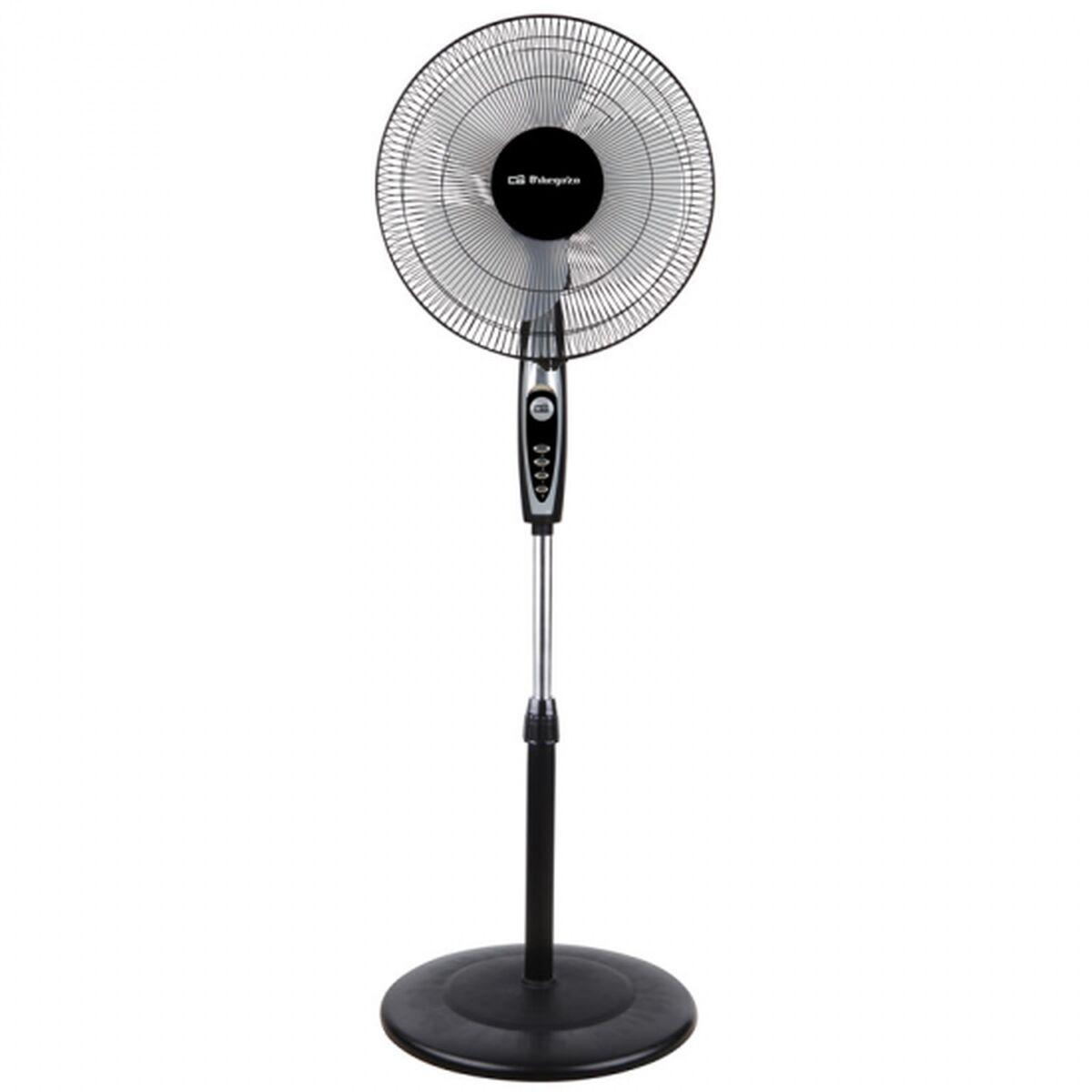 Fritstående ventilator Orbegozo 16707 50 W Sort