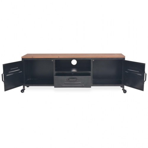 Tv-bord 120x30x43 cm sort