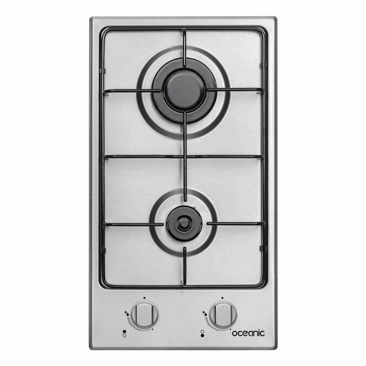 Oceanic OCEATG2IX gasplade, 2 blus, rustfrit stål, 20 cm