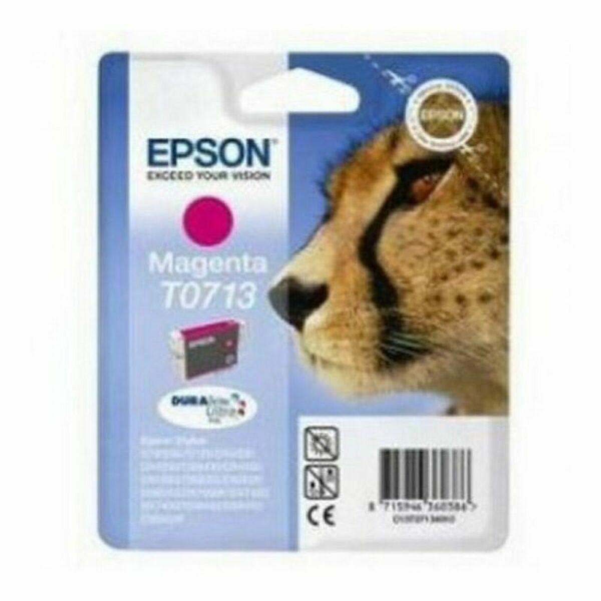 Original blækpatron Epson C13T07134022 Magenta Rød