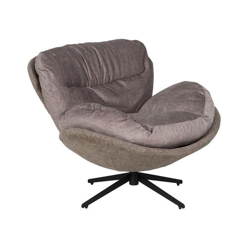 Lænestol Sort Taupe Træ Jern 95 x 108 x 82 cm