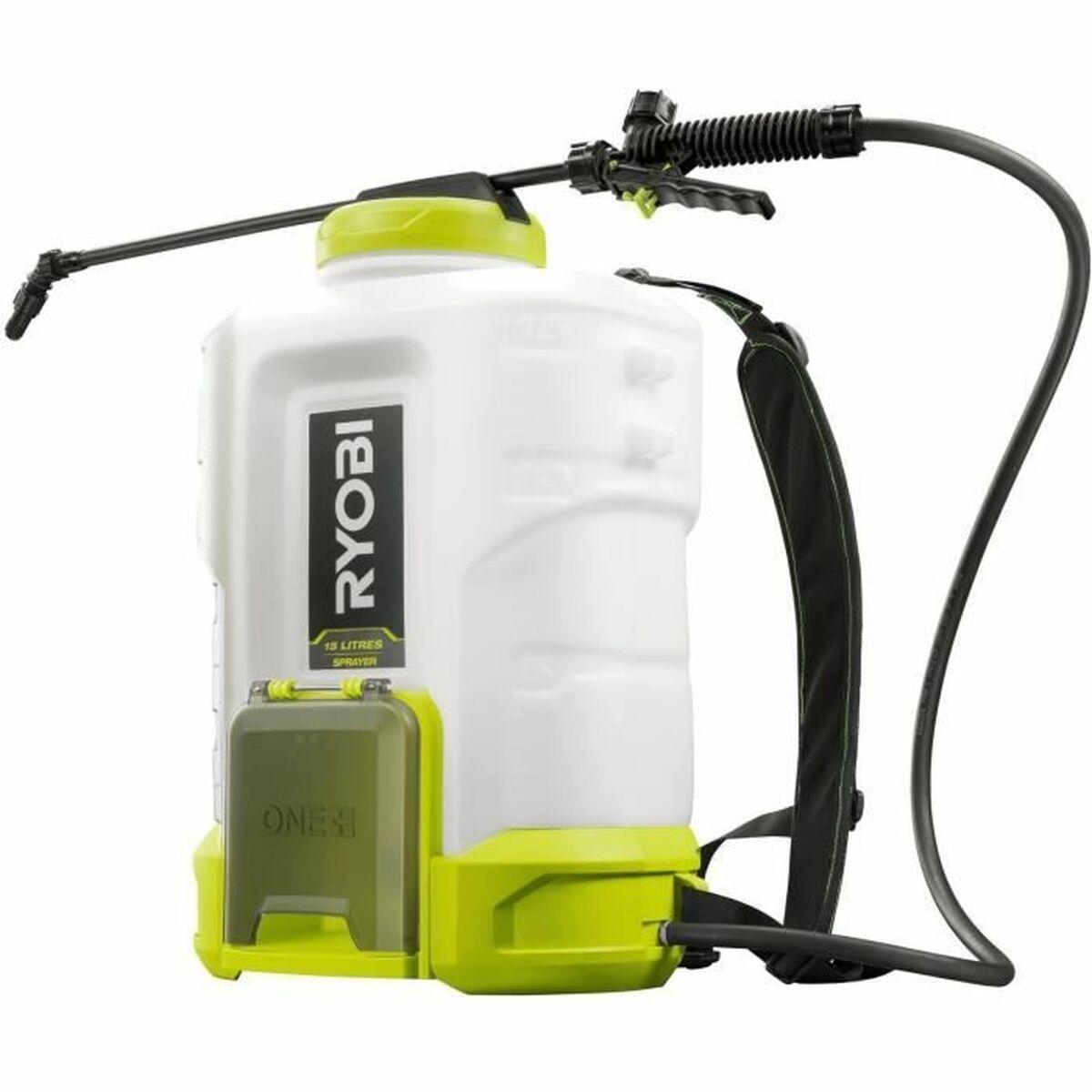 Ryobi rygsprøjte 15 l - batteridrevet 18 V, 14 m slange billede
