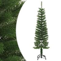 Kunstigt smalt juletræ med juletræsfod 150 cm PE