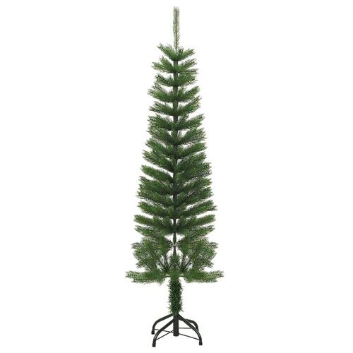 Kunstigt smalt juletræ med juletræsfod 150 cm PE