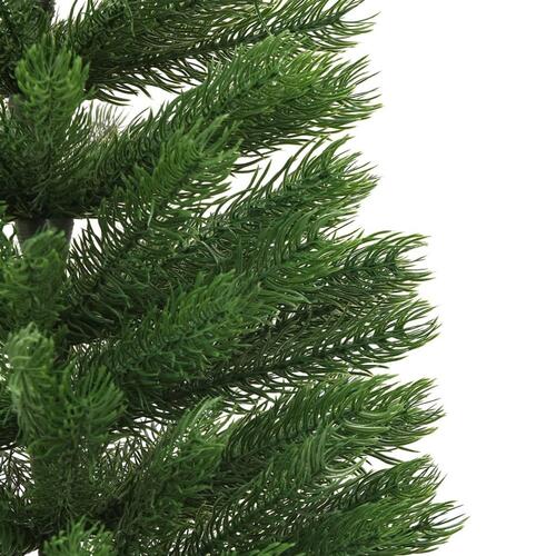 Kunstigt smalt juletræ med juletræsfod 150 cm PE