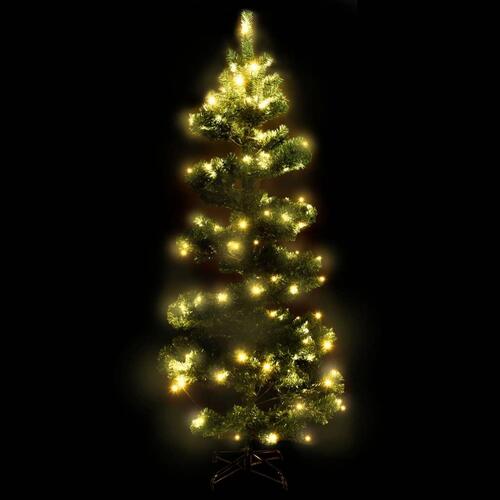 Juletræ med juletræsfod 150 cm PVC grøn