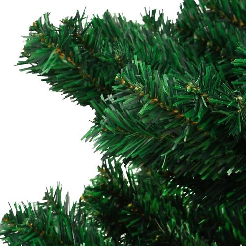 Juletræ med juletræsfod 150 cm PVC grøn