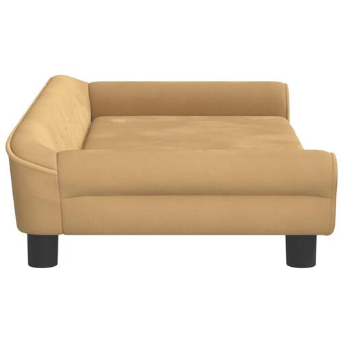 Sofa til børn 100x50x26 cm velour brun