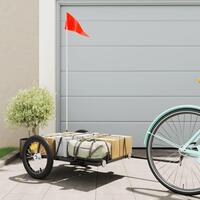 Cykelanhænger 126x63x34 cm jern sort
