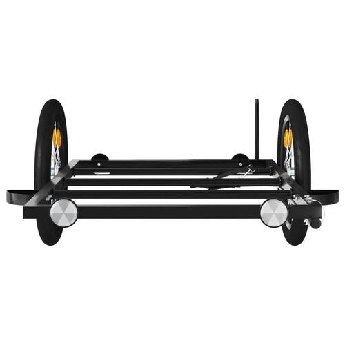 Cykelanhænger 126x63x34 cm jern sort
