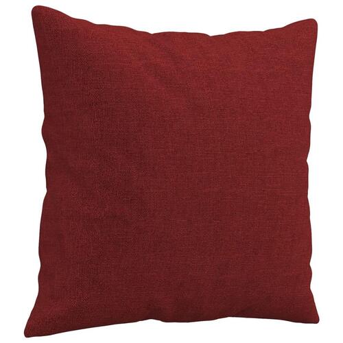 Pyntepuder 2 stk. 40x40 cm stof vinrød