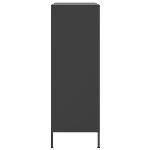 Højskab 68x39x113 cm stål sort