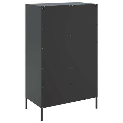 Højskab 68x39x113 cm stål sort