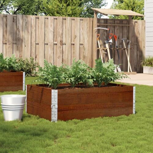 Plantekasse 120x80 cm massivt fyrretræ brun
