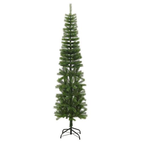 Kunstigt smalt juletræ med juletræsfod 240 cm PE