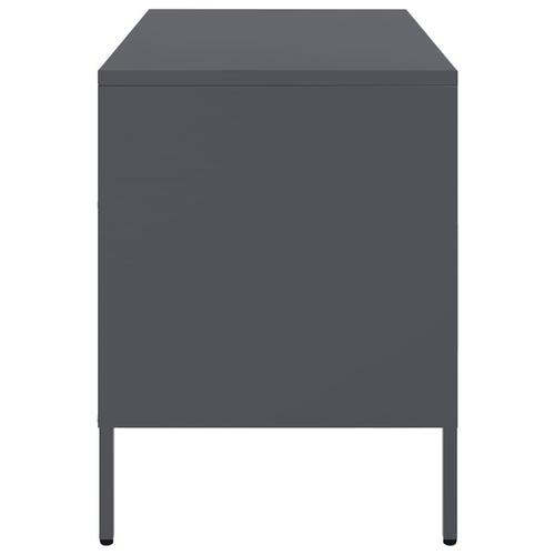 Tv-bord 68x39x50,5 cm stål antracitgrå
