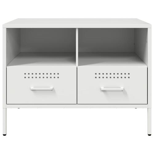 Tv-bord 68x39x50,5 cm stål hvid