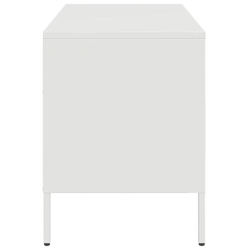 Tv-bord 68x39x50,5 cm stål hvid