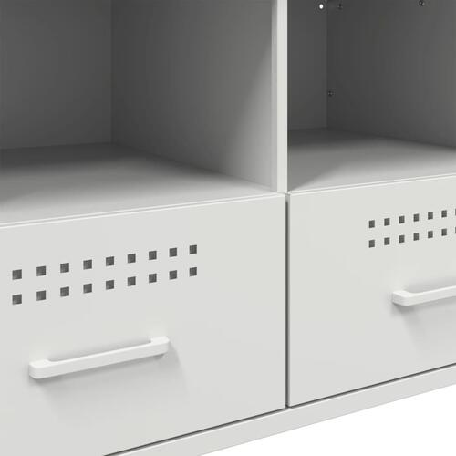 Tv-bord 68x39x50,5 cm stål hvid