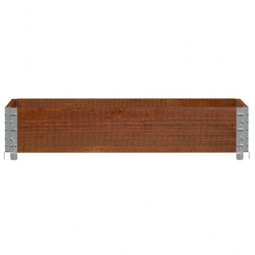 Plantekasse i massivt fyrretræ 100 x 50 cm - brun