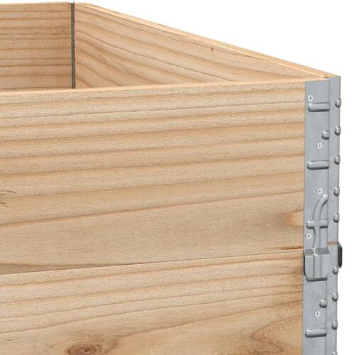 Plantekasse 100x100 cm massivt fyrretræ