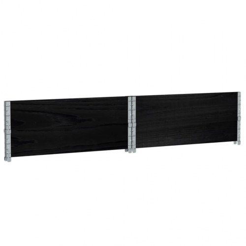 Plantekasse i massivt fyrretræ 100 x 100 cm - sort