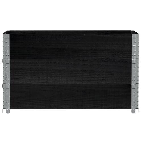Plantekasse 100x50 cm massivt fyrretræ sort