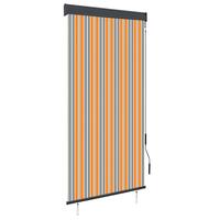 Udendørs rullegardin 100x250 cm gul og blå