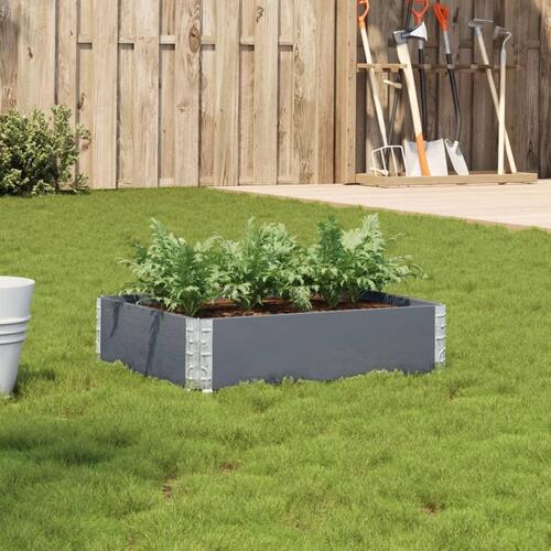 Plantekasse 80x60 cm massivt fyrretræ grå