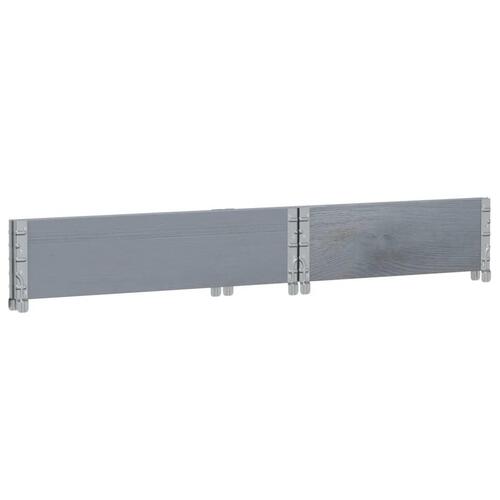 Plantekasse 80x60 cm massivt fyrretræ grå