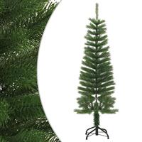 Kunstigt smalt juletræ med juletræsfod 120 cm PE