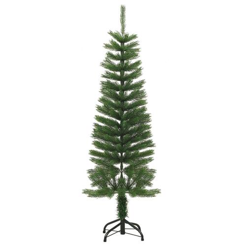 Kunstigt smalt juletræ med juletræsfod 120 cm PE