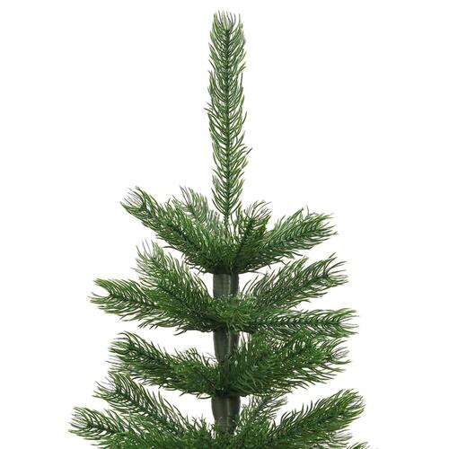 Kunstigt smalt juletræ med juletræsfod 120 cm PE
