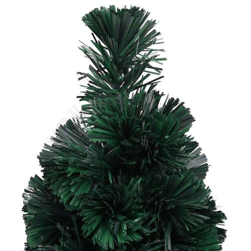 Kunstigt smalt juletræ med juletræsfod 64 cm fiberoptisk