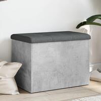 Skobænk 62x42x45 cm konstrueret træ betongrå