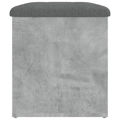 Skobænk 62x42x45 cm konstrueret træ betongrå