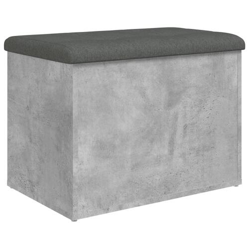 Skobænk 62x42x45 cm konstrueret træ betongrå