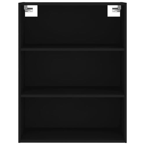 Reol 69,5x32,5x180 cm konstrueret træ sort