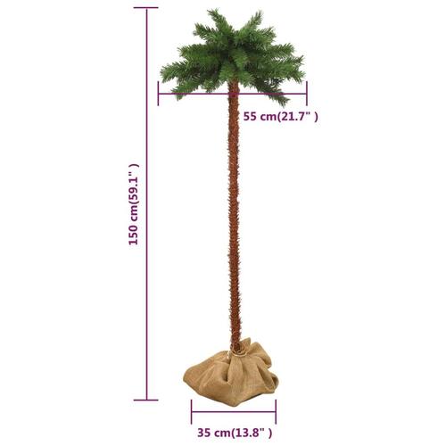 Juletræ med LED-lys 150 cm