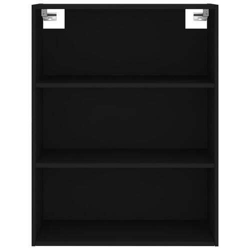 Reol 69,5x32,5x180 cm konstrueret træ sort