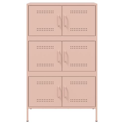 Højskab 68x39x113 cm stål lyserød