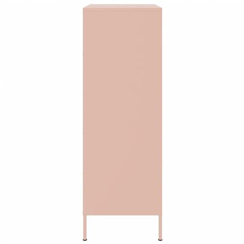 Højskab 68x39x113 cm stål lyserød