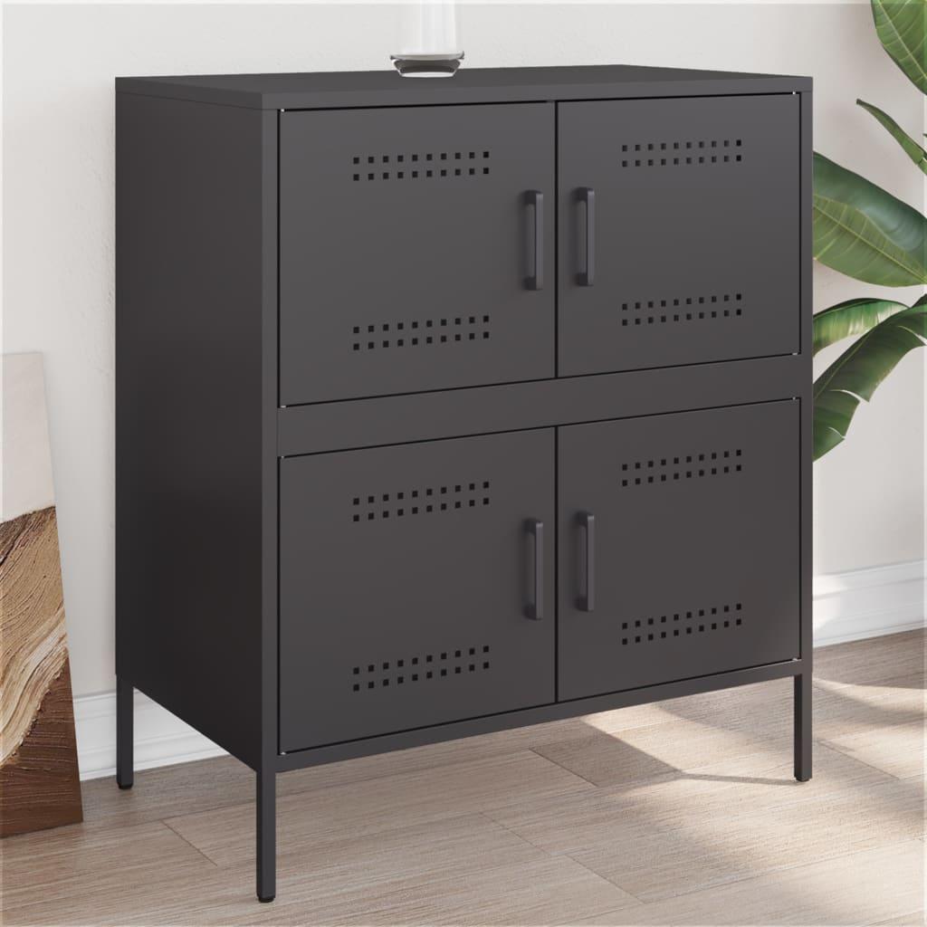 Skænk 68x39x79 cm stål sort