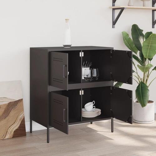 Skænk 68x39x79 cm stål sort