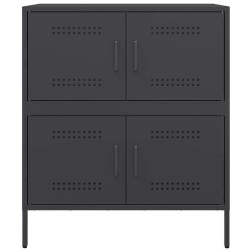 Skænk 68x39x79 cm stål sort
