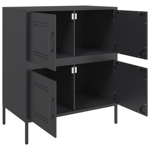 Skænk 68x39x79 cm stål sort
