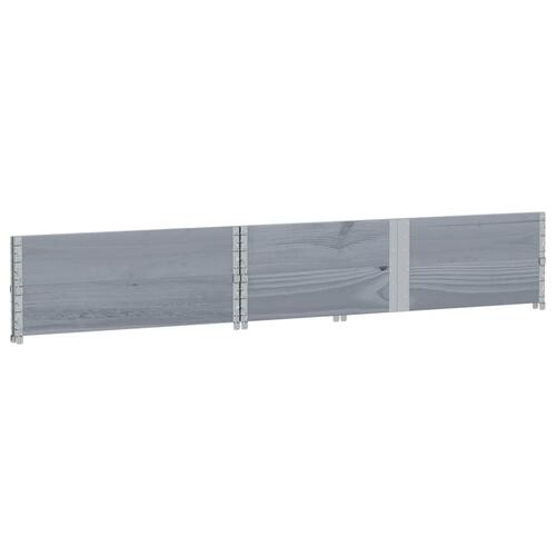 Plantekasse 150x100 cm massivt fyrretræ grå