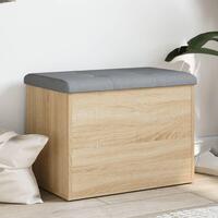 Skobænk 62x42x45 cm konstrueret træ sonoma-eg