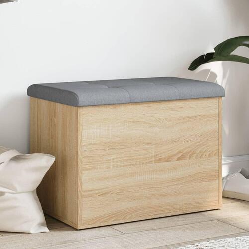 Skobænk 62x42x45 cm konstrueret træ sonoma-eg